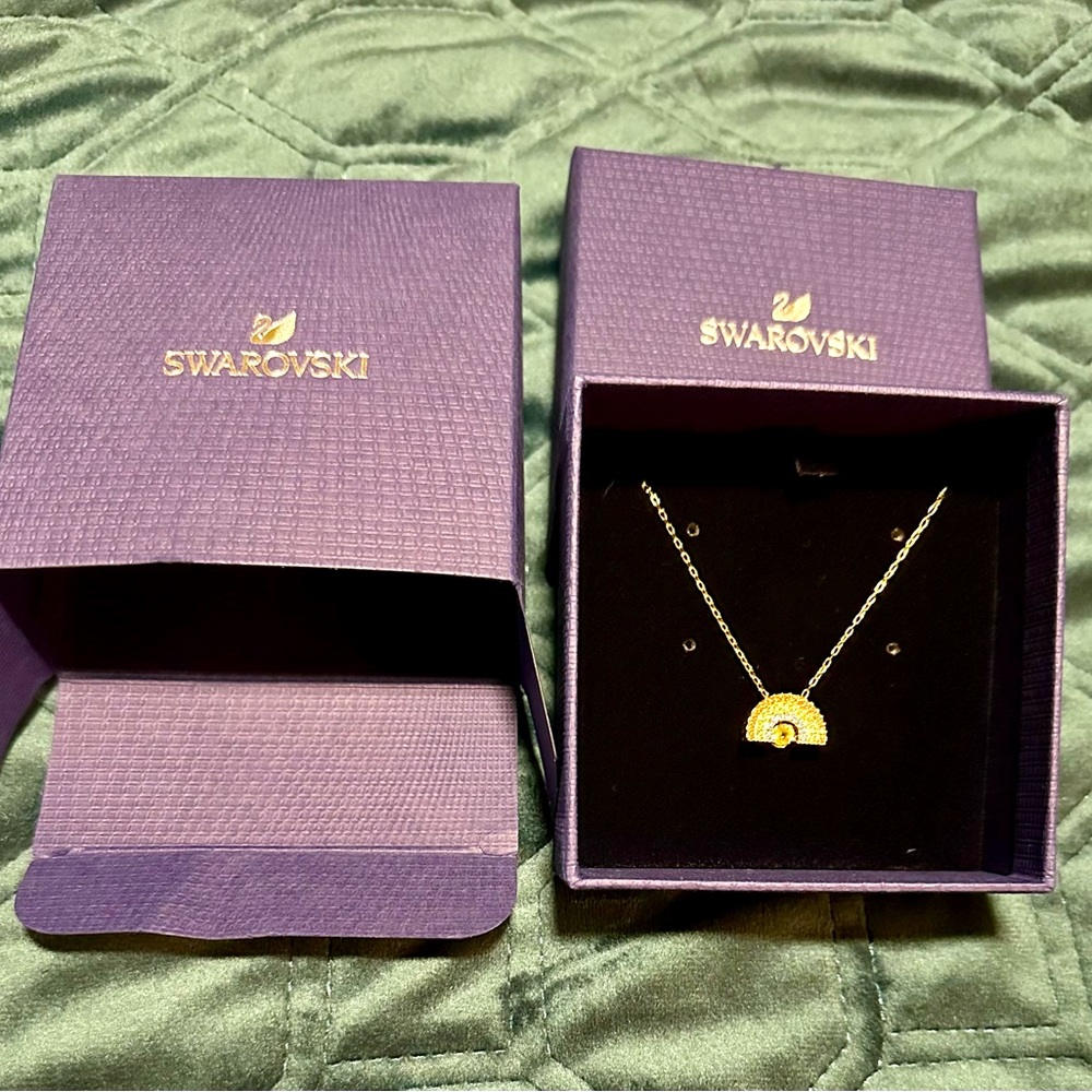 Swarovski rainbow crystal pendant NIB